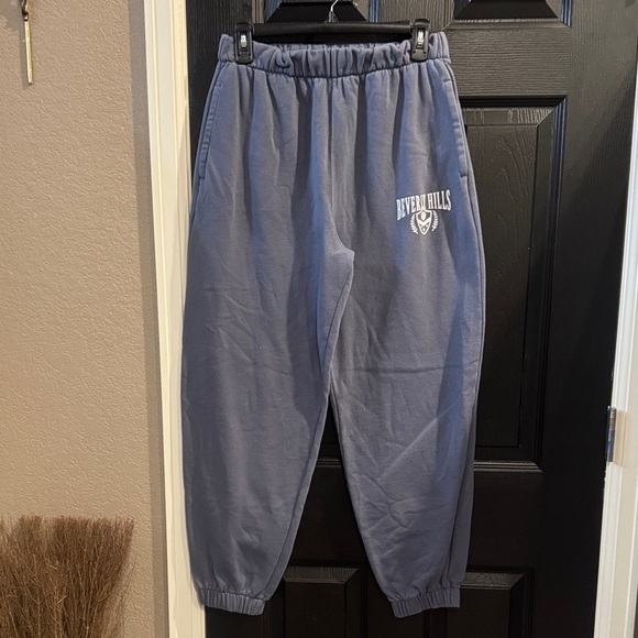 Hollister Pants - Hollister Blue Graphic Sweatpants